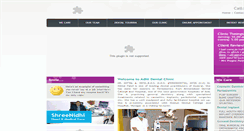 Desktop Screenshot of aditidentcare.com
